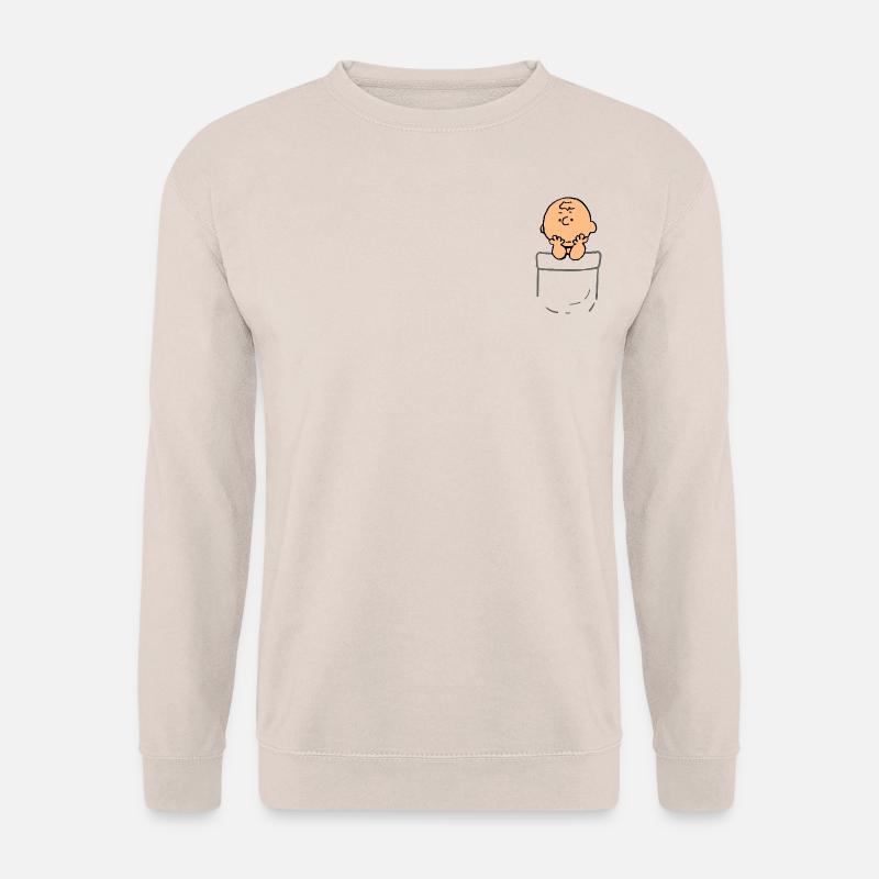 Peanuts Design Charlie Brown Nachdenklich - Unisex Pullover - Sand