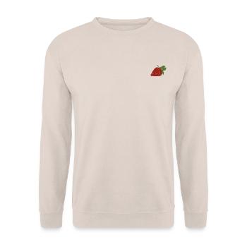 Fraise - Sweat-shirt Unisexe - sable - Devant - Alina (178cm) & Michal (187cm)