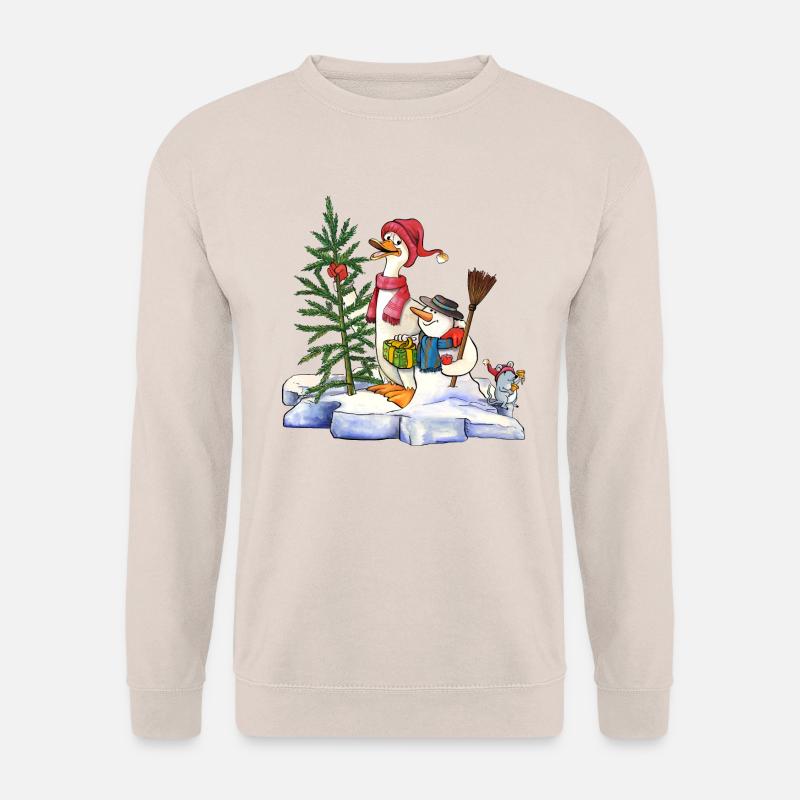 Weihnachtsente - Unisex Pullover - Sand