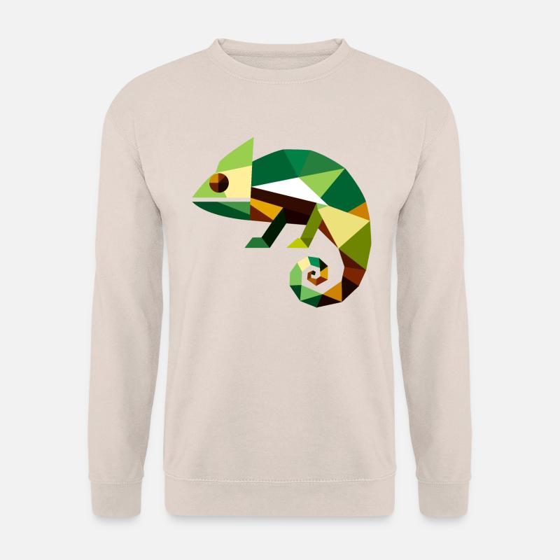 Geometrisches Chamäleon - Unisex Pullover - Sand