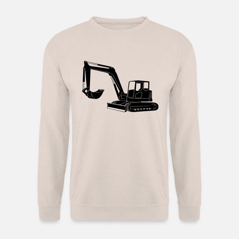 Baggerfahrer Silhouette - Baugeräteführer - Unisex Pullover - Sand