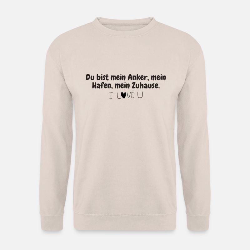 Liebe Lieblingsmensch Valentinstag - Unisex Pullover - Sand
