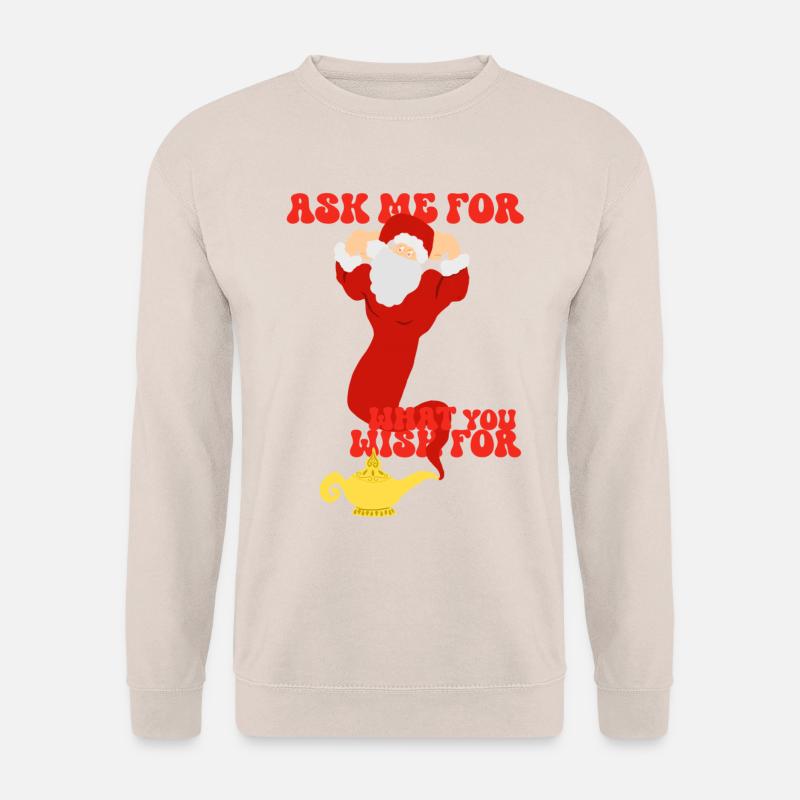 Der Weihnachtsmann ist ein Genie - Unisex Pullover - Sand