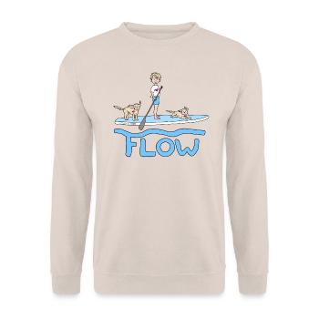 Phil and Paw - Flow - Unisex Pullover - Sand - Vorne - Alina (178cm) & Michal (187cm)