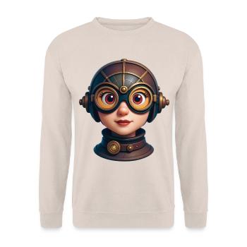 SCI GIRL - baby & kids - Sweat-shirt Unisexe - sable - Devant - Alina (178cm) & Michal (187cm)
