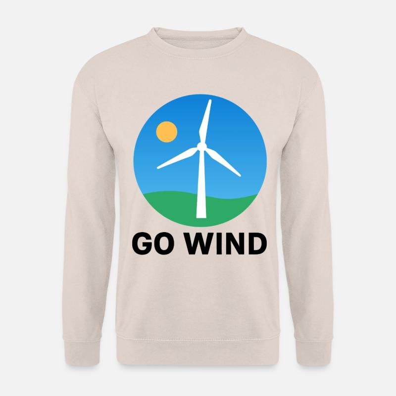 Pour l’énergie éolienne – claire et durable - Sweat-shirt Unisexe - sable