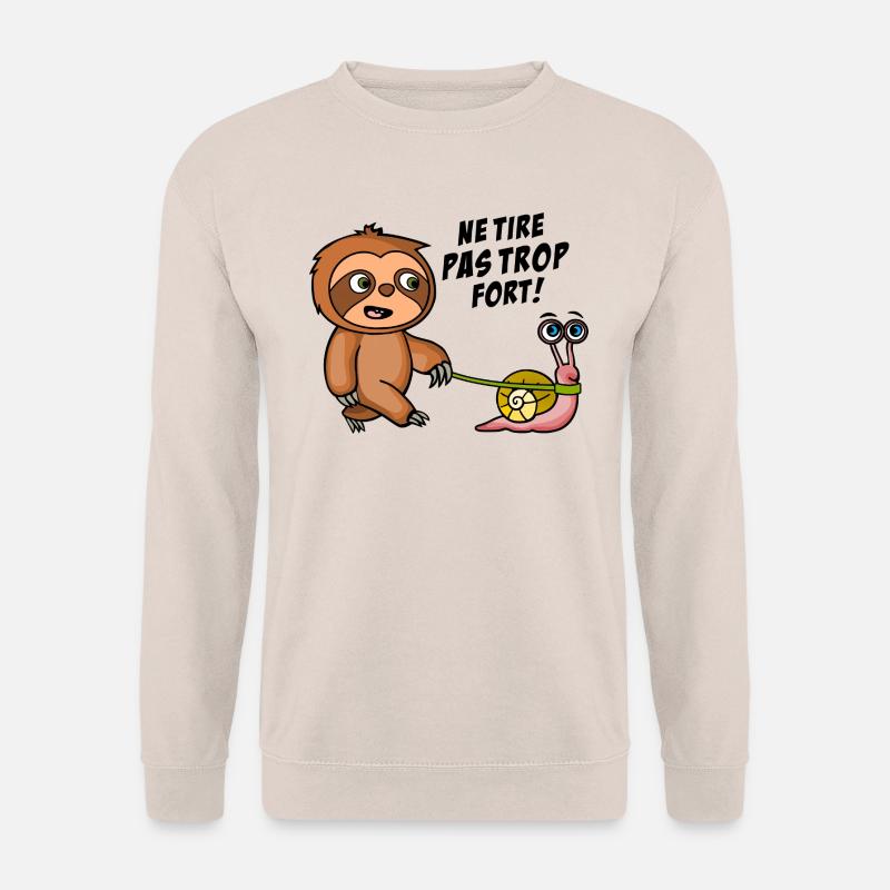 Ziehen Sie nicht zu stark. Dunkle Hemden - Unisex Pullover - Sand