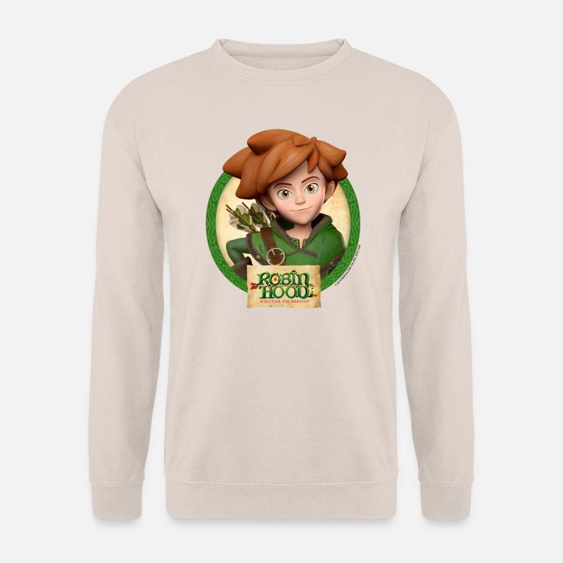 Robin Hood Schlitzohr Von Sherwood Lächelnd - Unisex Pullover - Sand