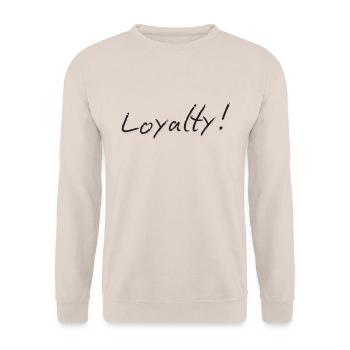 Loyalty - Unisex Sweatshirt - sand - Front - Alina (178cm) & Michal (187cm)