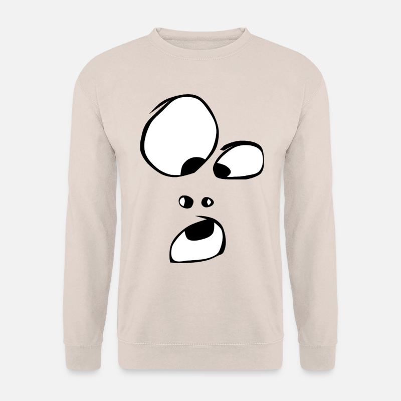 oho ! Gesicht Geist Gespenst Halloween Comic - Unisex Pullover - Sand