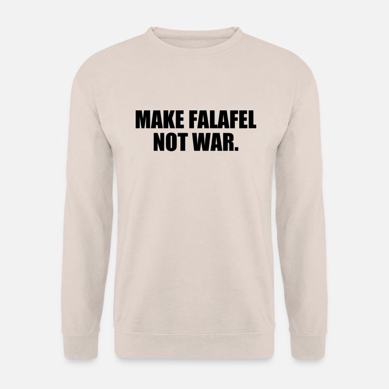 Make falafel not war - Unisex Pullover - Sand