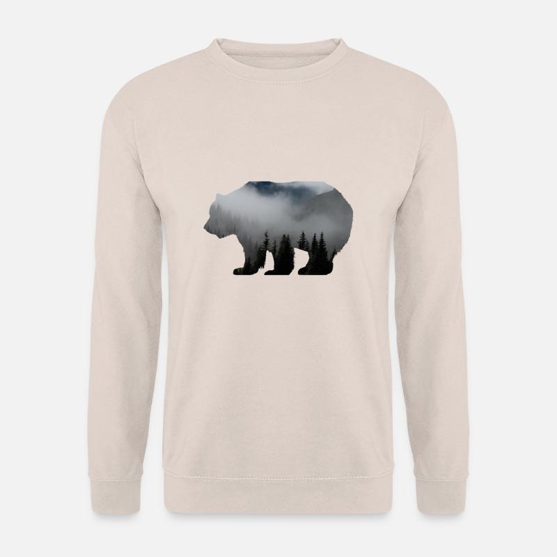 Waldbewohner / Natur Bär Wald Baum - Unisex Pullover - Sand