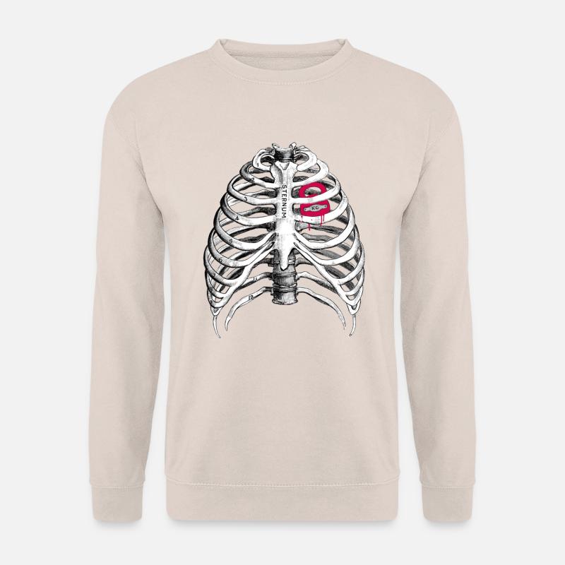 Kettlebell Herz // Liebe - Unisex Pullover - Sand