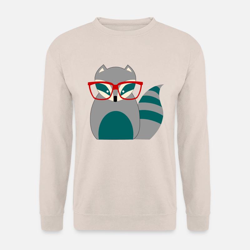 Waschbär Nerd - Unisex Pullover - Sand
