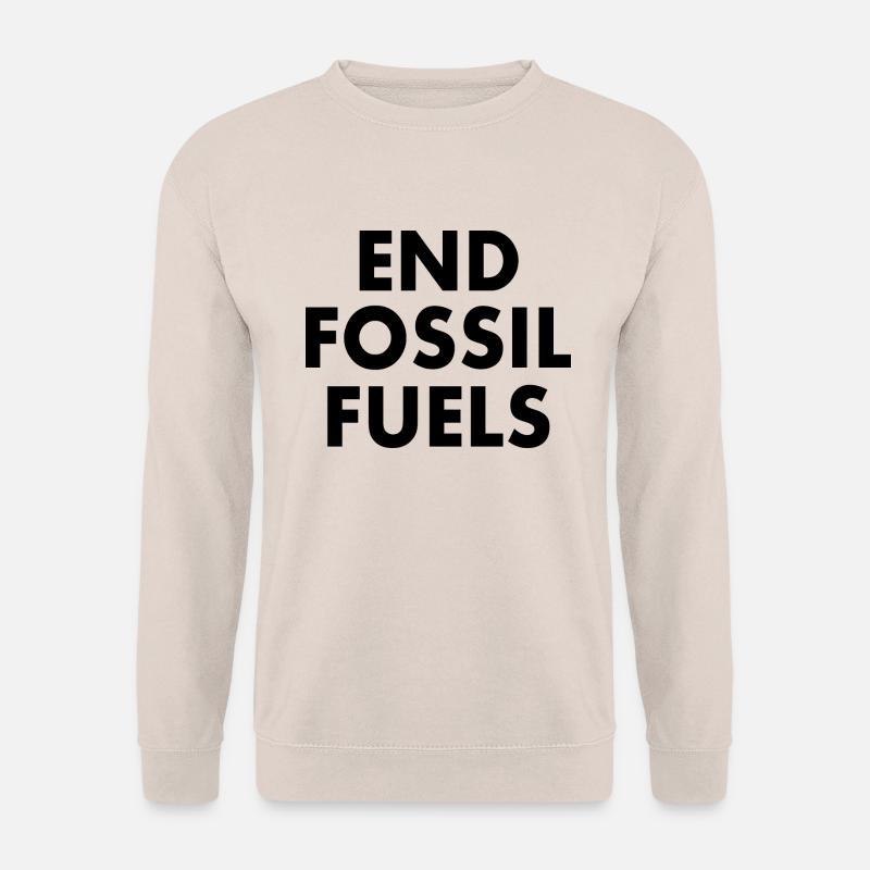 end fossil fuels - Unisex Pullover - Sand