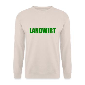 Landwirt - Unisex Pullover - Sand - Vorne - Alina (178cm) & Michal (187cm)