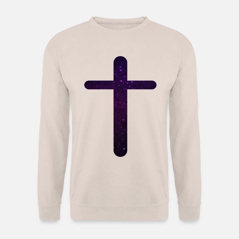 KREUZ CHRISTLICHER GLAUBE - Unisex Pullover - Sand