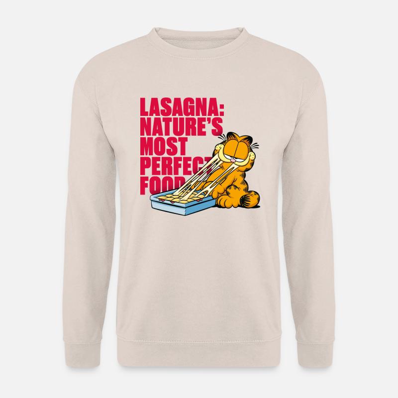Garfield Lasagne Das Perfekte Essen - Unisex Pullover - Sand