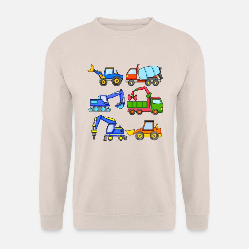 Construction Site Vehicles Vehicle - Unisex Sweatshirt - sand