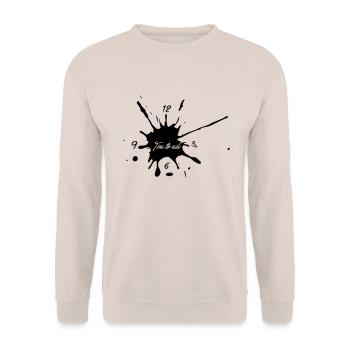 Time to ride - Unisex Pullover - Sand - Vorne - Alina (178cm) & Michal (187cm)
