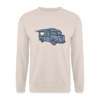 Foodtruck streetfood 2 - Unisex Sweatshirt - sand - Front - Alina (178cm) & Michal (187cm)