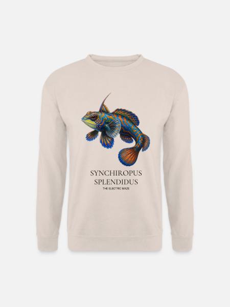 Mandarinfisch-T-Shirt, Synchiropus splendidus - Unisex Pullover - Sand