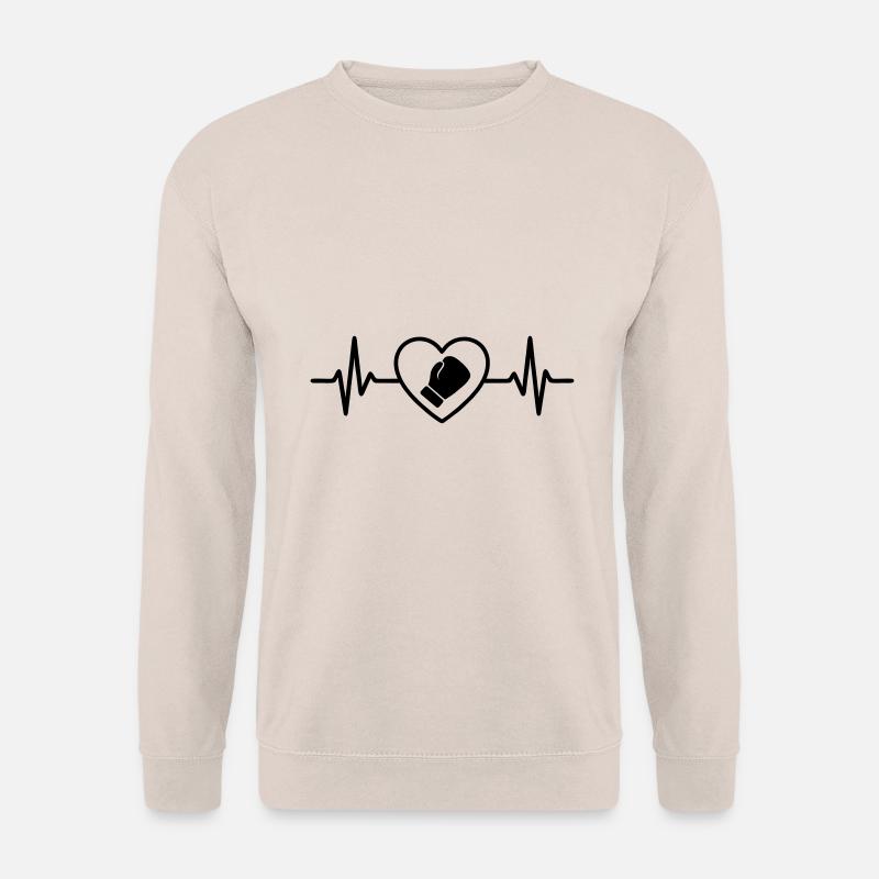 Boxen Herz im Ring - Unisex Pullover - Sand