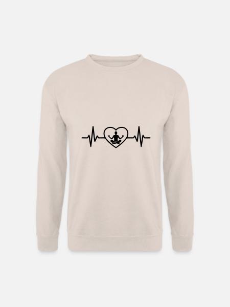 Pilates Herz im Gleichgewicht - Unisex Pullover - Sand