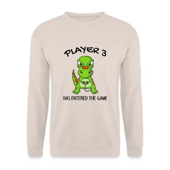 Player 3 has the game Entering Baby Dinosaurs - Unisex Sweatshirt - sand - Front - Alina (178cm) & Michal (187cm)