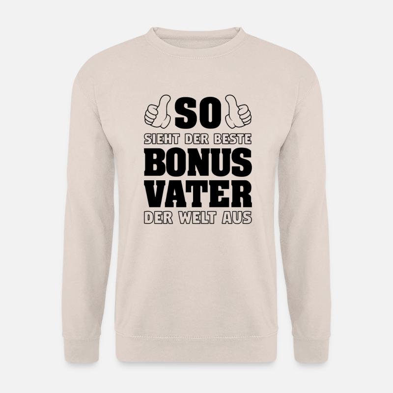 Bonus Vater Vatertag Stiefvater Stiefpapa Geschenk - Unisex Pullover - Sand