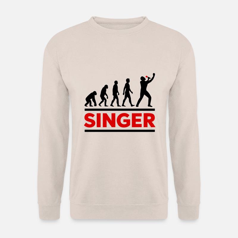 Singer Evolution Music Scene - Unisex Sweatshirt - sand
