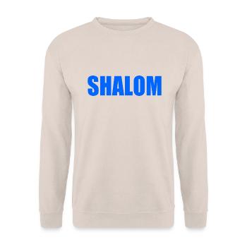 Shalom - Unisex Pullover - Sand - Vorne - Alina (178cm) & Michal (187cm)