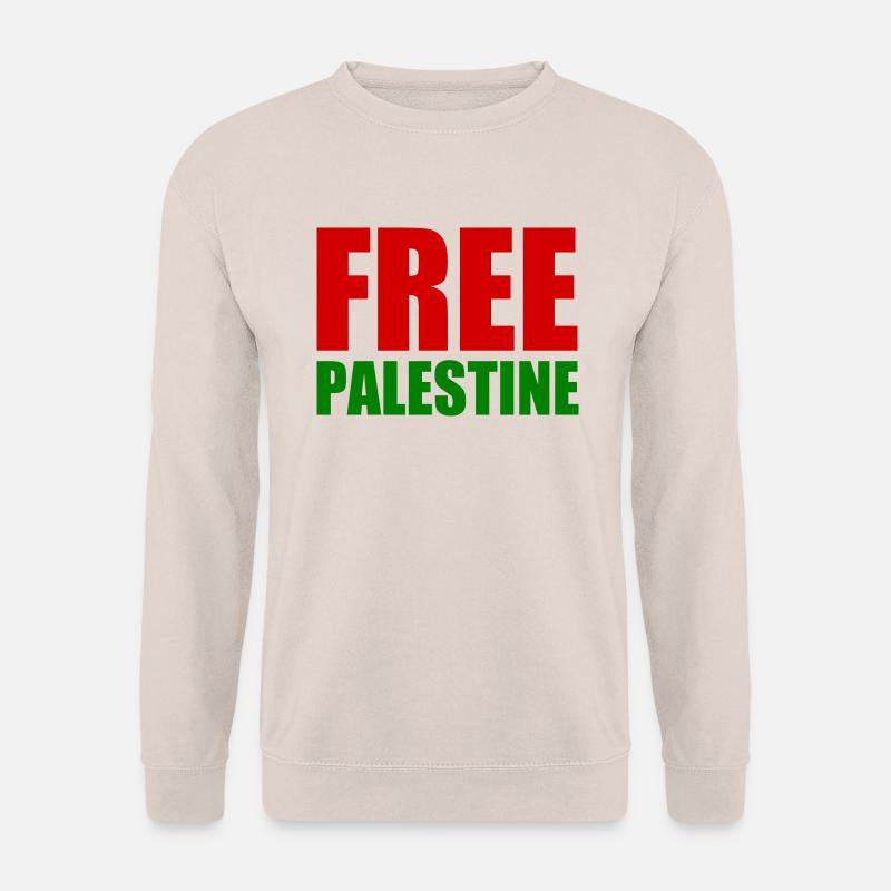 Free palestine - Unisex Pullover - Sand