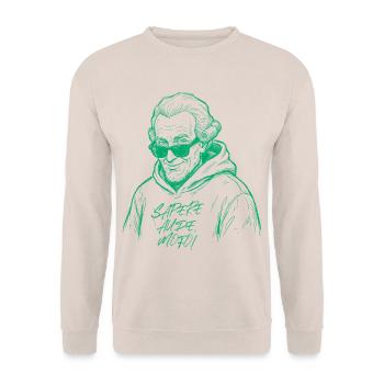 Sapere Aude! green - Unisex Pullover - Sand - Vorne - Alina (178cm) & Michal (187cm)