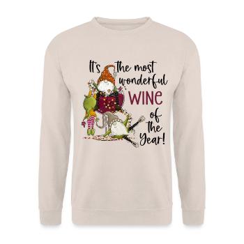 Noël amusant avec des gnomes - Sweat-shirt Unisexe - sable - Devant - Alina (178cm) & Michal (187cm)