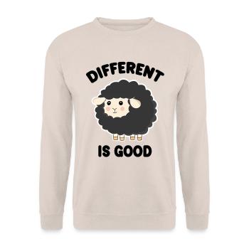 Anders ist Good Black Sheep - Unisex Pullover - Sand - Vorne - Alina (178cm) & Michal (187cm)