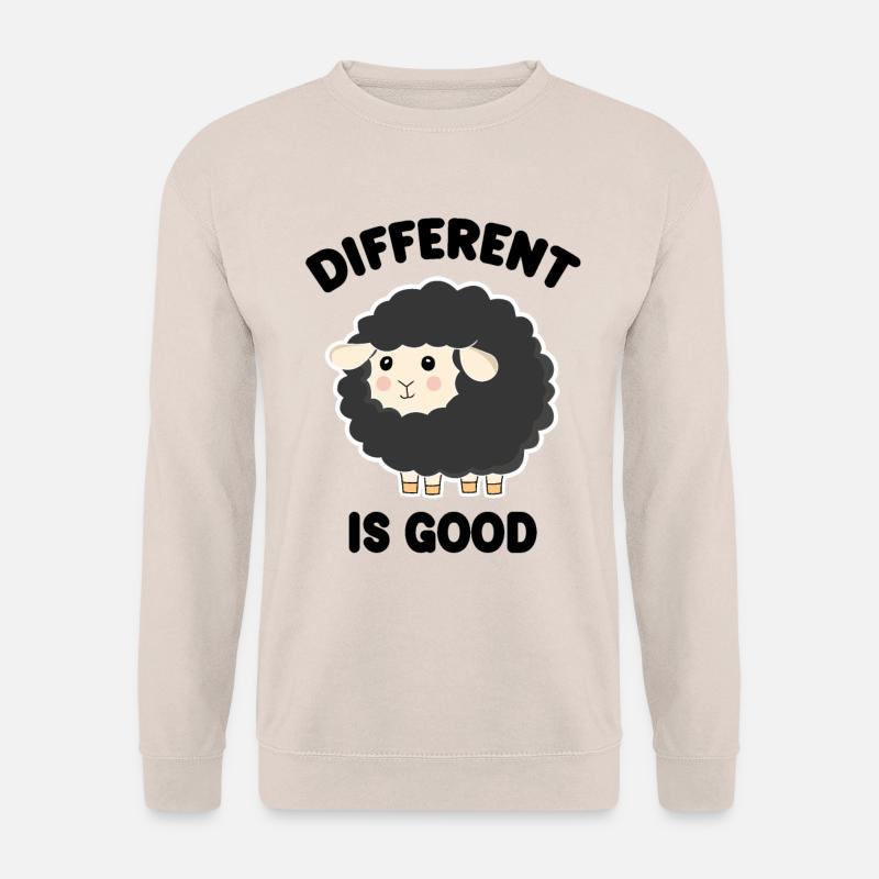 Different is Good Black Sheep - Unisex Sweatshirt - sand