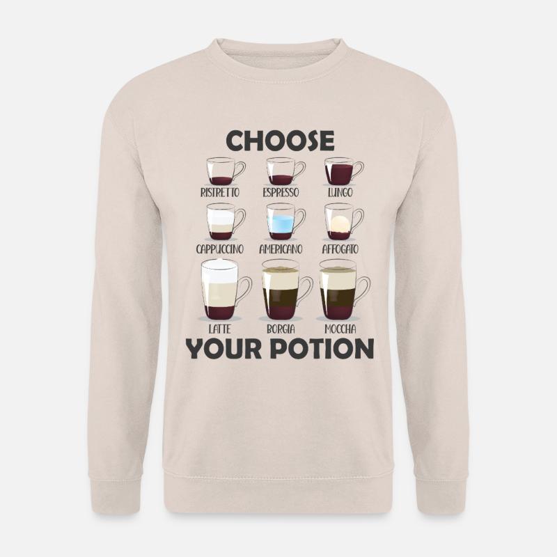 Choose Your Potion Coffee Lover - Unisex Sweatshirt - sand