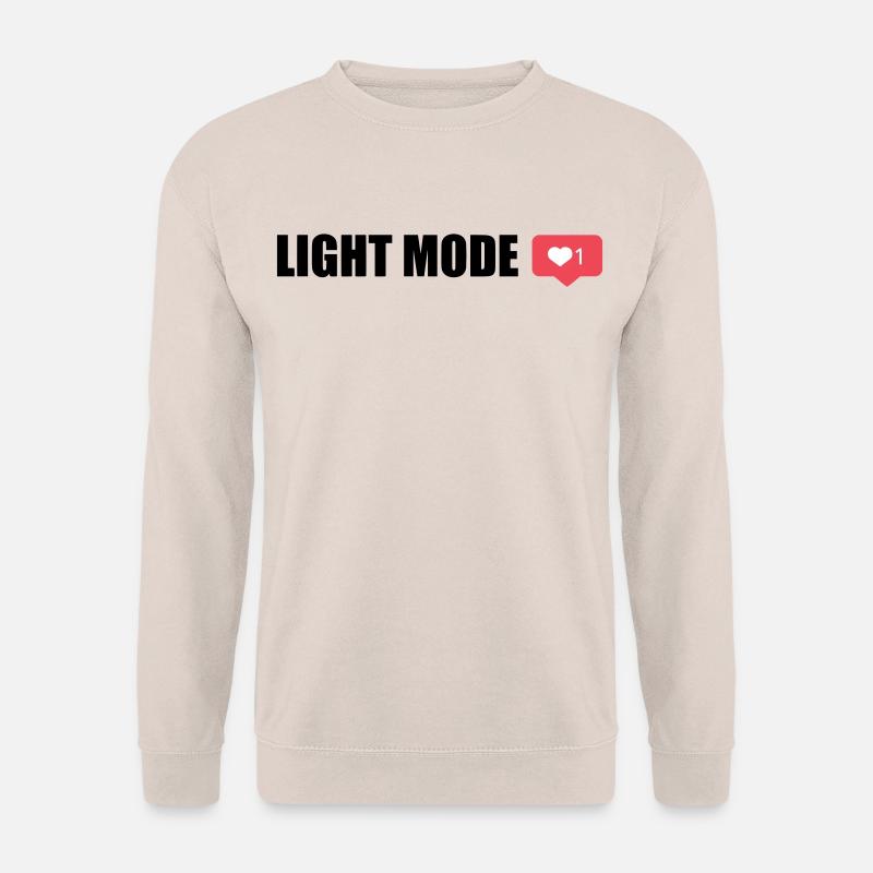 LIGHT MODE Heart - Unisex Sweatshirt - sand