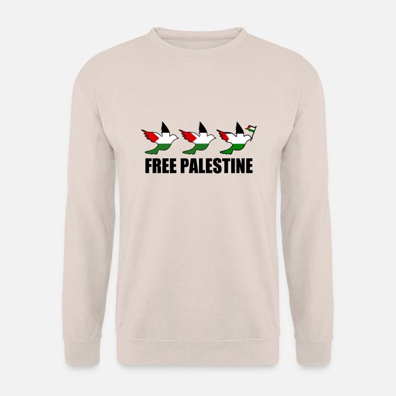 Free palestine - Unisex Pullover - Sand