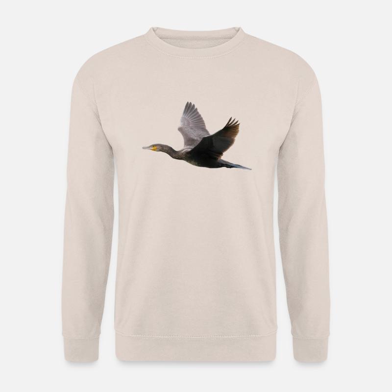 Kormoran im Flug - Unisex Pullover - Sand