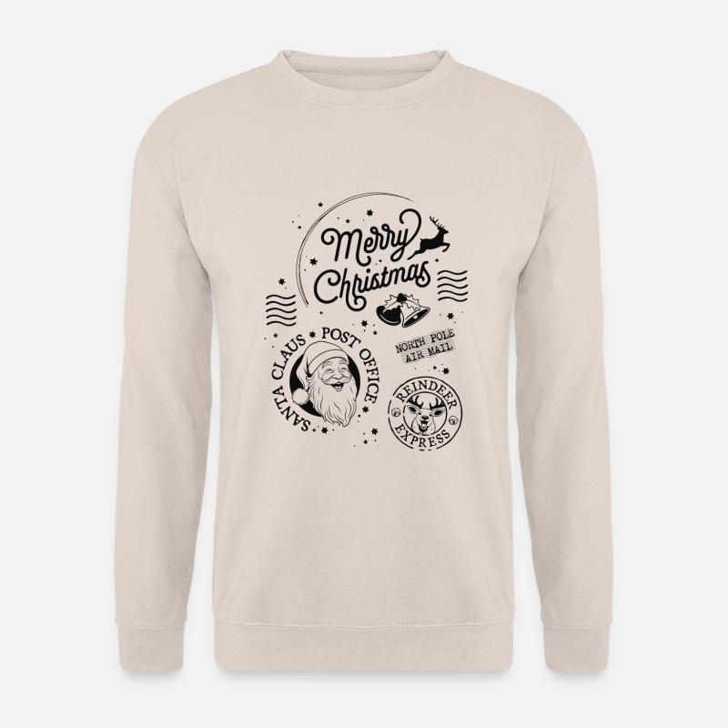 Merry Christmas Santa Claus Weihnachtsgeschenk - Unisex Pullover - Sand