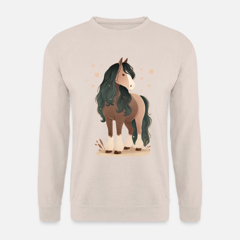 Pferd mit Sternen - Unisex Pullover - Sand