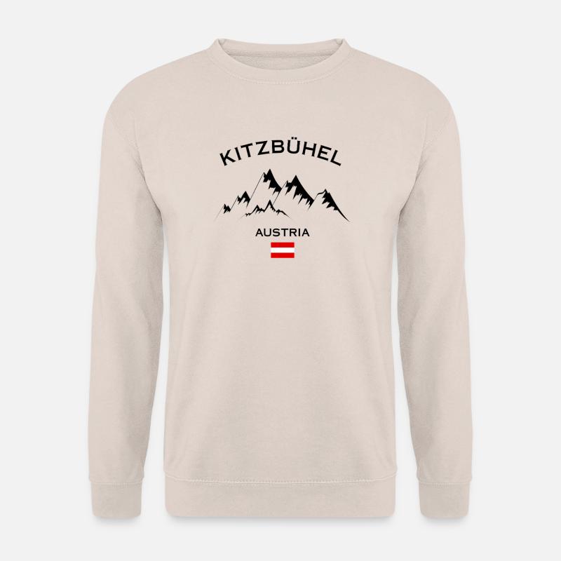 Kitzbühel Ski Resort Austrian Alps Skiing Souvenir - Unisex Sweatshirt - sand