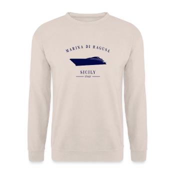 Ragusa Marina Sicile Yacht Club Italien - Sweat-shirt Unisexe - sable - Devant - Alina (178cm) & Michal (187cm)