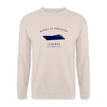 Portofino Marina Italie Yacht Club Riviera Italienne - Sweat-shirt Unisexe - sable - Devant - Alina (178cm) & Michal (187cm)