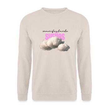 MANIFESTING DREAMS - Unisex Sweatshirt - sand - Front - Alina (178cm) & Michal (187cm)