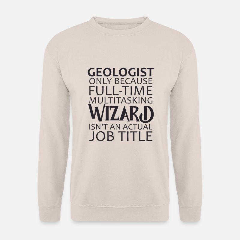 Geologist Wizard Geology - Unisex Pullover - Sand