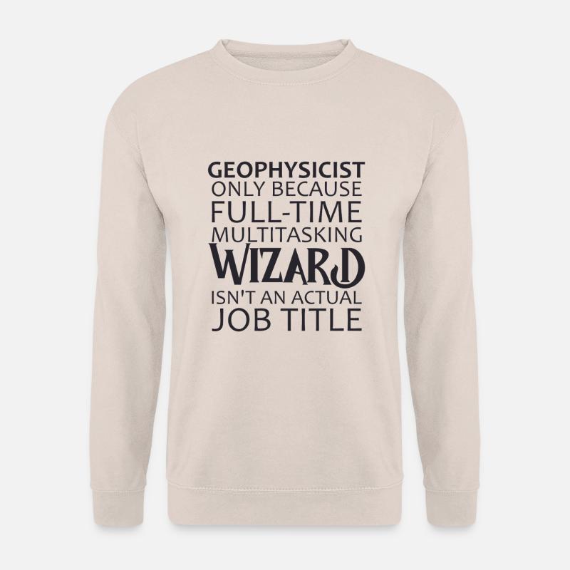 Geophysicist Wizard Geophysics - Unisex Pullover - Sand