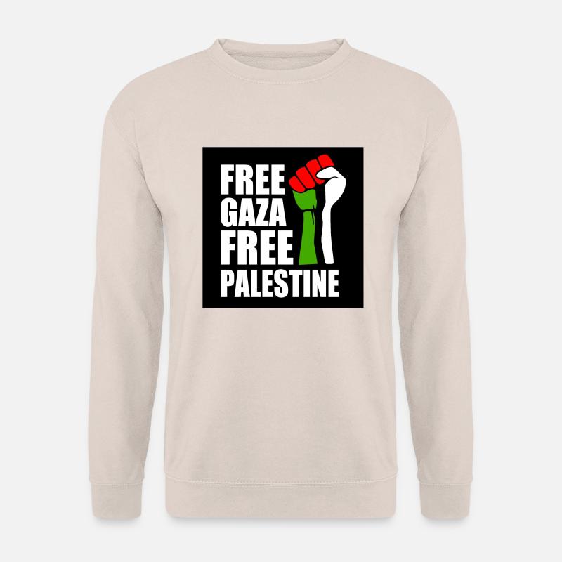 Free gaza Free palestine - Unisex Pullover - Sand